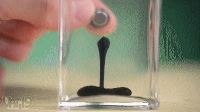 Animated Ferro Fluid in Jar GIF