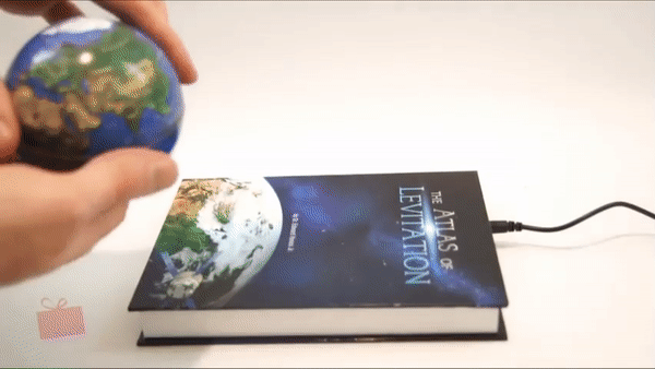 atlas of levitation with globe